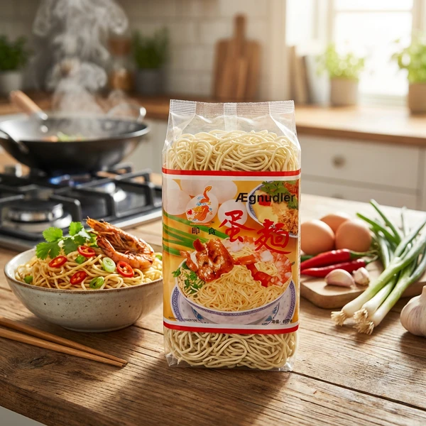 Instant eggnudler 400 g 261695 by Golden Dragon color Svart