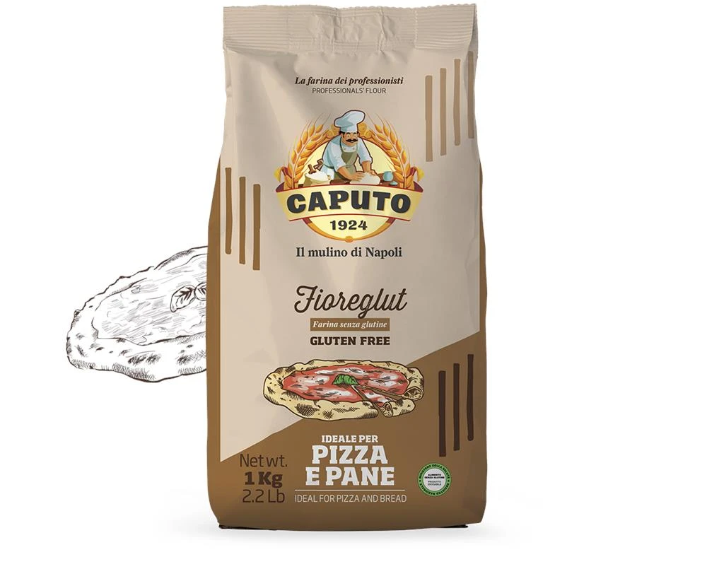 Caputo Pizzamel, glutenfritt 1 kg 345584 by Caputo color Svart
