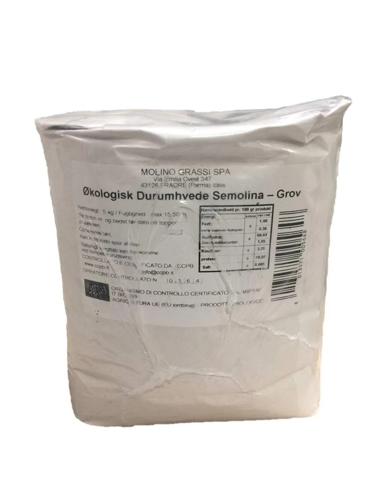 Durummel Semolina Grov Øko 5 kg 277754 by Molino Piantoni SAS color Svart