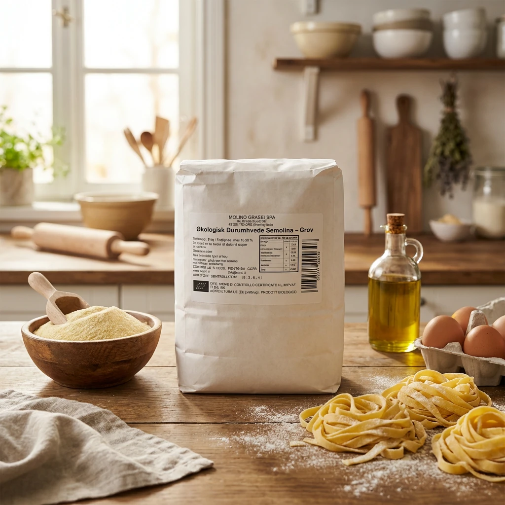 Durummel Semolina Grov Øko 5 kg 277754 by Molino Piantoni SAS color Svart