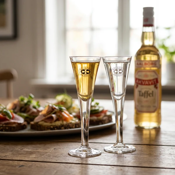 Snapsglass "Aalborg Akvavit" 3,5 cl 801841 by AALBORG color Svart