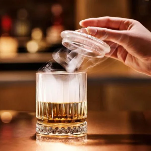 Flavour Blaster - Diamond Glass m/lokk 2 stk. GLASSWARE_ROCKS&LID_DIAMOND by Flavour Blaster color Svart
