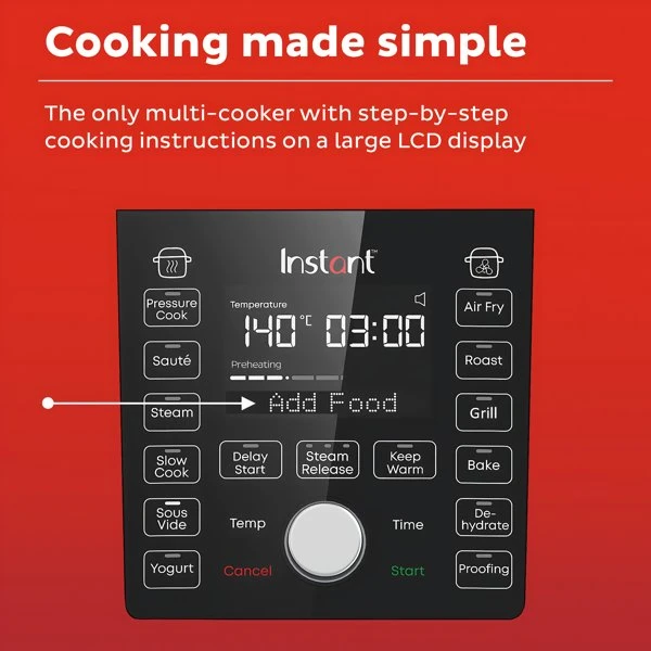 Instant Pot Duo Crisp Ultimate Lokk Airfryer 13-i-1 81-140-0059-01-EU by Instant po color Svart