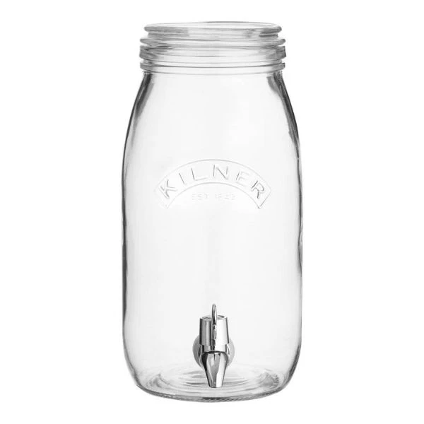 Glasskrukke med tappekran Kilner® 3 liter KI25008 by Kilner color Svart