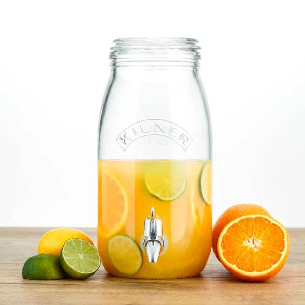 Glasskrukke med tappekran Kilner® 3 liter KI25008 by Kilner color Svart