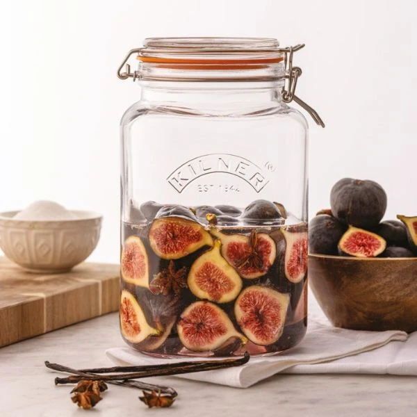 Konserveringskrukke Clip Kilner® 3 liter Ø14x23 cm KI25079 by Kilner color Svart