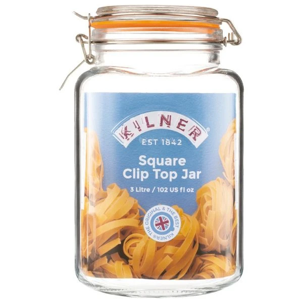 Konserveringskrukke Clip Kilner® 3 liter Ø14x23 cm KI25079 by Kilner color Svart