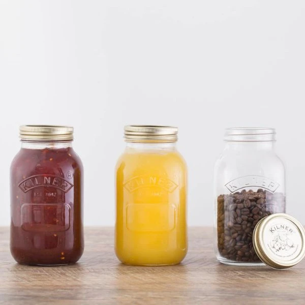 Konserveringsglass Kilner® rund 1 liter KI25401 by Kilner color Svart