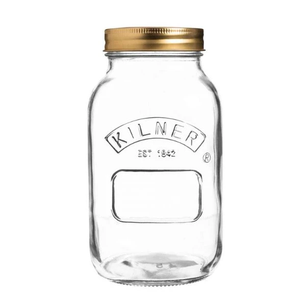 Konserveringsglass Kilner® rund 1 liter KI25401 by Kilner color Svart