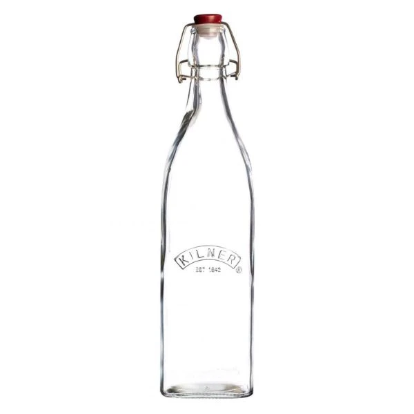 Flaske med klips Kilner® 1 liter KI25472 by Kilner color Svart