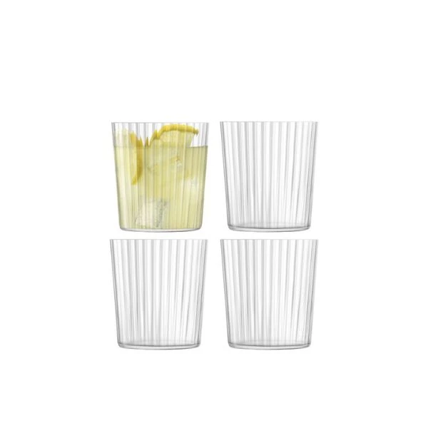 Drikkeglass Gio Line Sett 4 LSA 390ml, 9x8,4x8,4cm LGI22 by LSA INTERNATIONAL color Helder