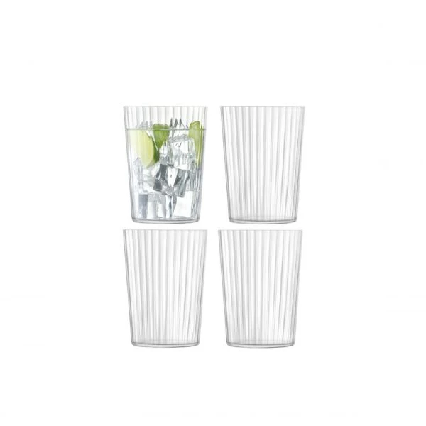 Drikkeglass Gio Line Sett 4 LSA 560ml, 12x9x9cm LGI23 by LSA INTERNATIONAL color Svart