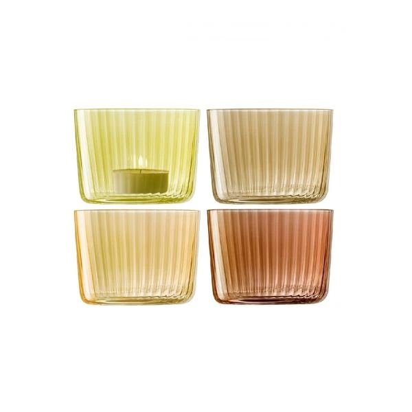 Telysholdere Gems Rav Sett 4 LSA 6,10x8x8cm LGM07 by LSA INTERNATIONAL color Svart
