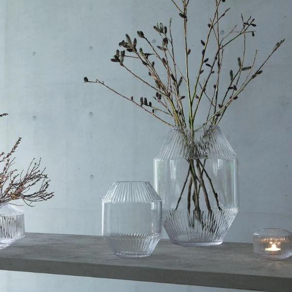 Vase Rotunda LSA 20x16,5x16,5cm LRT03 by LSA INTERNATIONAL color Svart