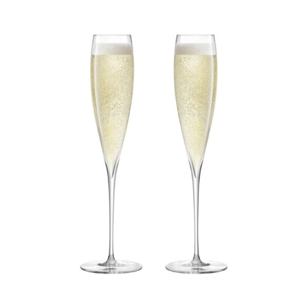 Champagneglass Savoy Sett 2 LSA 200ml LSA05 by LSA INTERNATIONAL color Svart