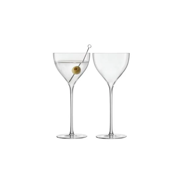 Drikkeglass Nick & Nora Savoy Sett 2 LSA 210ml LSA37 by LSA INTERNATIONAL color Svart