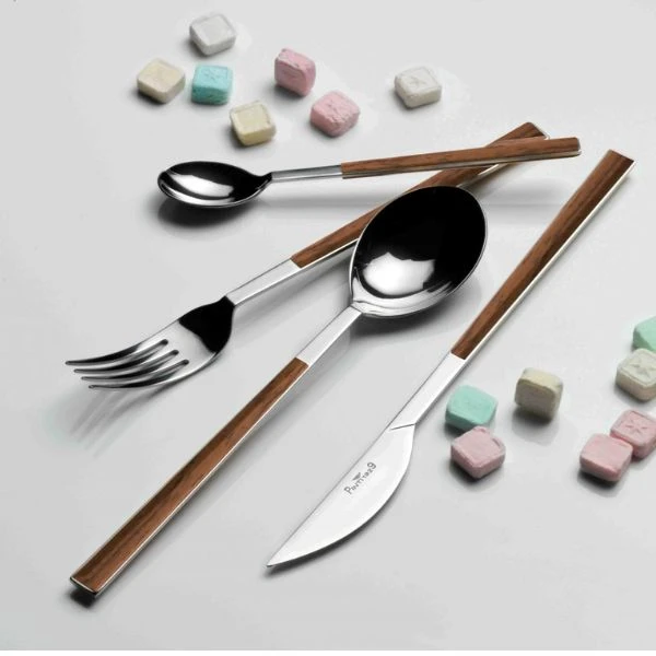 Bestikksett 24 deler Sushi Queen Mahogany Pintinox 471301 by PINTINOX color Svart