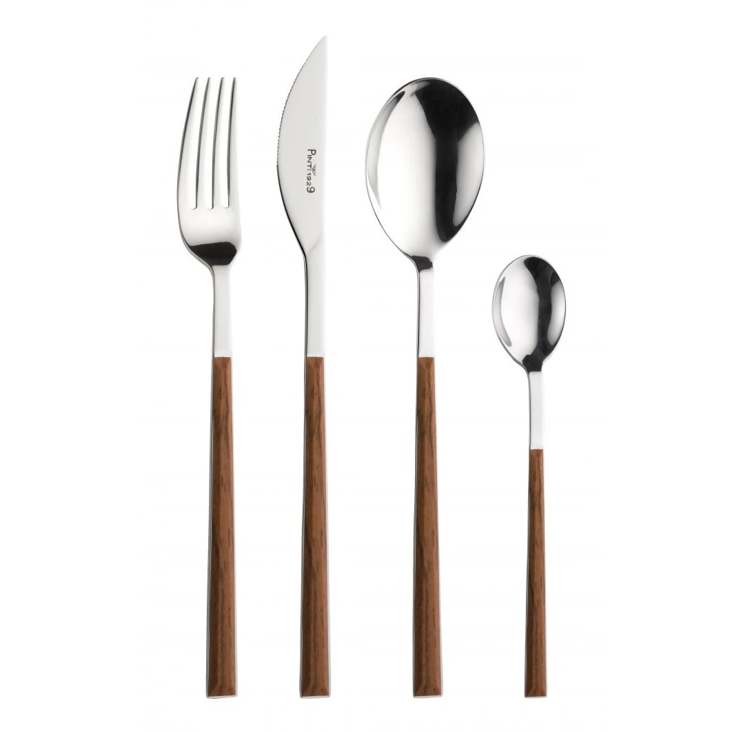 Bestikksett 24 deler Sushi Queen Mahogany Pintinox 471301 by PINTINOX color Svart