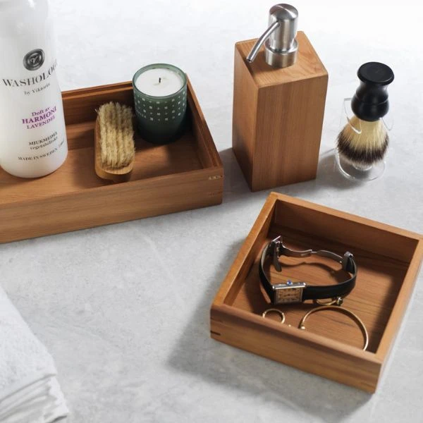 Hinoki oppbevaringskasse liten HOME 15x15x15cm 150002 by SCANDINAVIAN HOME color Trä