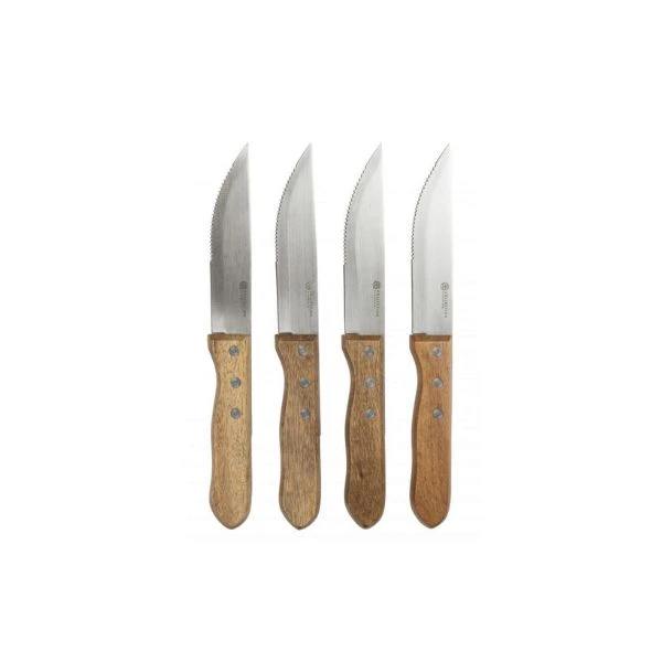 Grillkniver sett/4 By Bercato® 23,5 cm B60034 by SCANDINAVIAN HOME color Svart