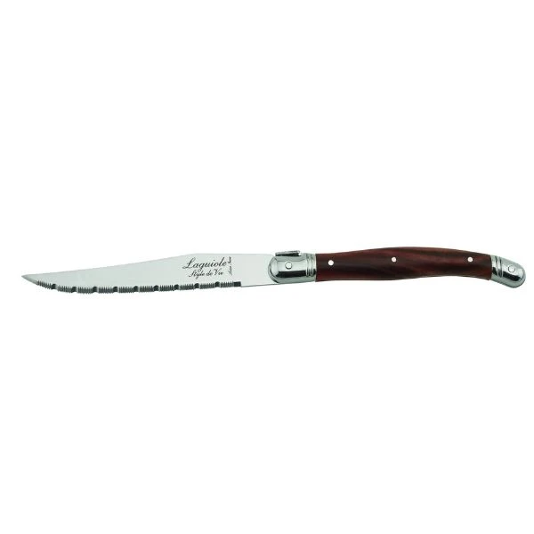Grillkniver Laguiole Mørkt Tre SETT 6 SdV 530100 by STYLE DE VIE color Svart