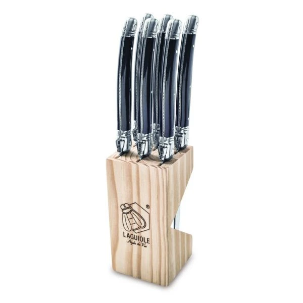 Grillkniver Laguiole Sort Sett 6 SdV 530102 by STYLE DE VIE color Svart