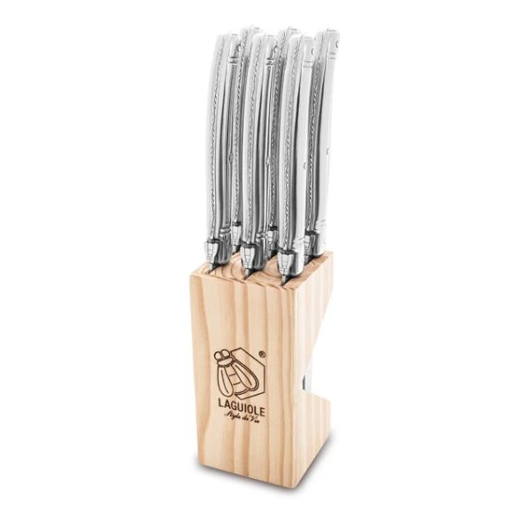 Grillkniver Laguiole Rustfritt Stål Sett 6 SdV 530104 by STYLE DE VIE color Svart