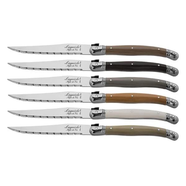 Grillkniver Laguiole Skat sett 6 SdV 530105 by STYLE DE VIE color Svart