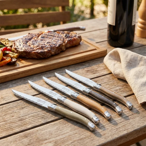Grillkniver Laguiole Skat sett 6 SdV 530105 by STYLE DE VIE color Svart