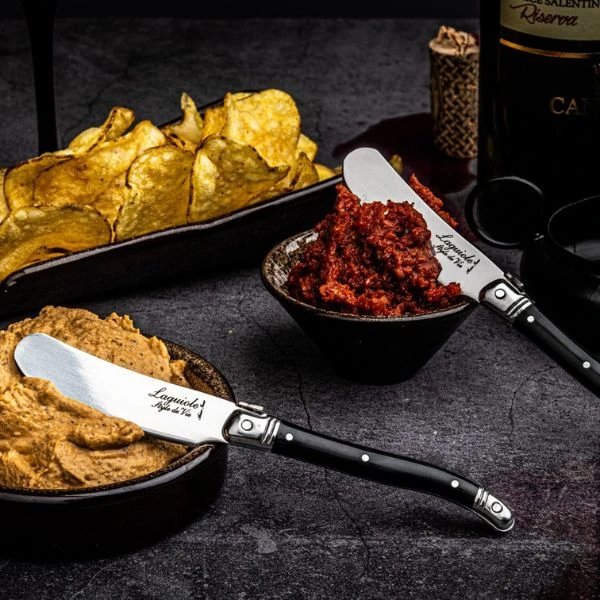 Smørkniv Laguiole Sort Sett 4 SdV 530112 by STYLE DE VIE color Svart