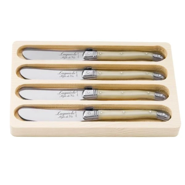 Smørkniv Laguiole Perle Sett 4 SdV 530113 by STYLE DE VIE color Svart