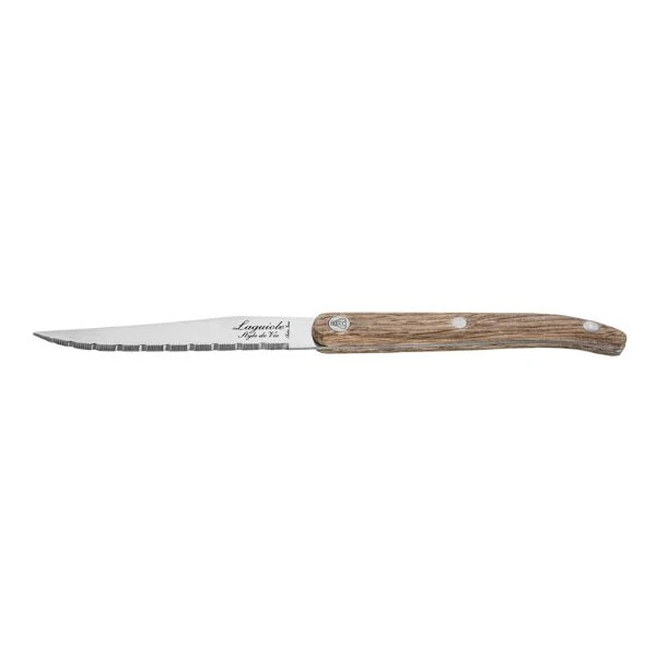 Grillkniver Laguiole Eik Taggete Sett 6 SdV 530401 by STYLE DE VIE color Svart