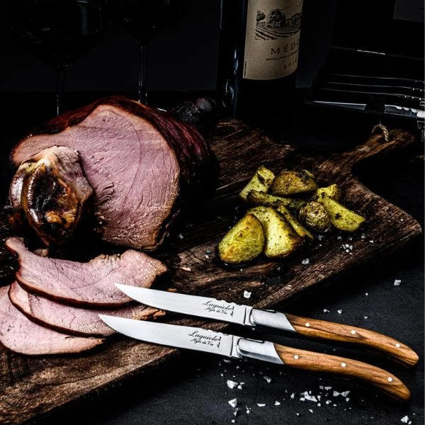 Grillkniver Laguiole Oliventre - Sett med 6 stk. SdV 530500 by STYLE DE VIE color Svart