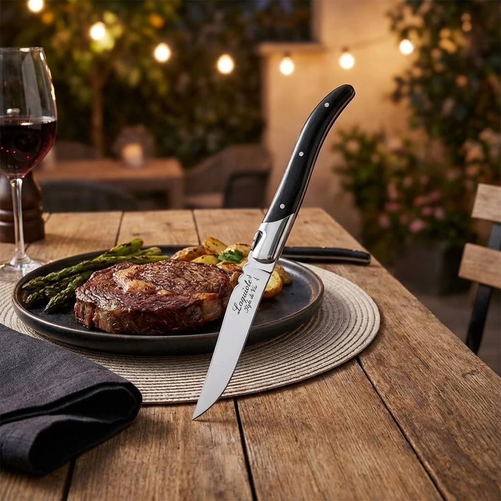 Grillkniver Laguiole Sort Ibenholt SETT 6 SdV 530501 by STYLE DE VIE color Svart