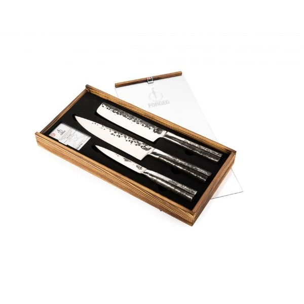Kniver 3-del Smidd Intens SdV 20/18/13cm 531105 by STYLE DE VIE color Svart