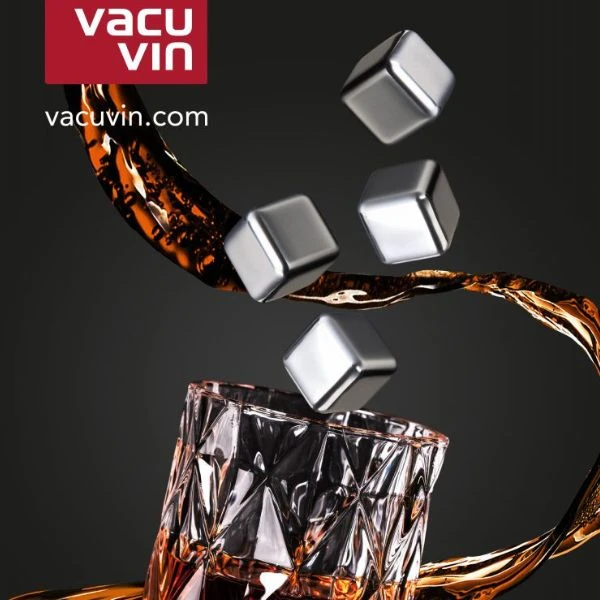 Whiskysteiner sett/4 Vacuvin® V18603606 by VACUVIN color Svart