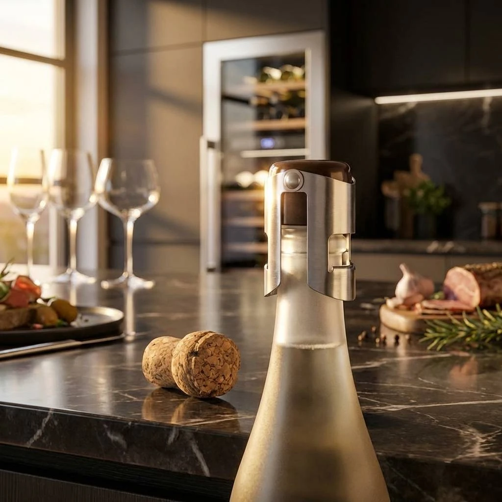Champagnepropp Vacuvin® V18813606 by VACUVIN color Svart