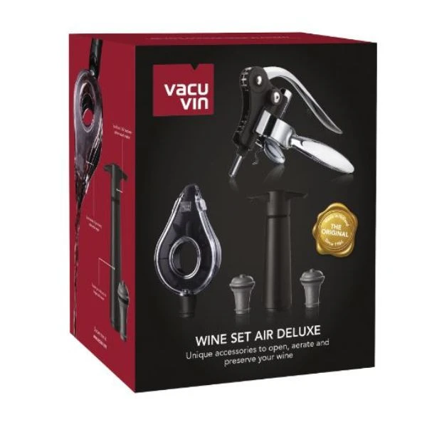 Vinsett/5 Air Deluxe Vacuvin® V3890760 by VACUVIN color Svart