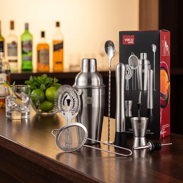 Cocktailsett Plus Vacuvin® - 7 deler V7889361 by VACUVIN color Svart
