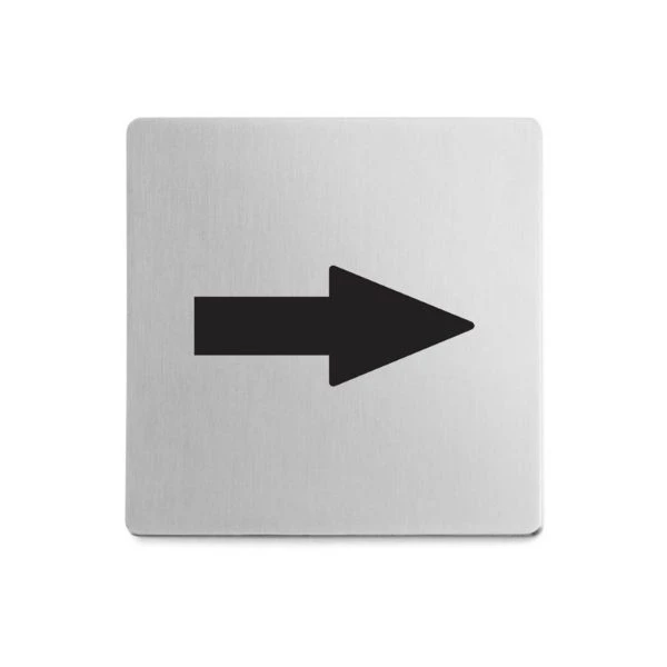 Informasjonsskilt INDICI PIL ZACK® 8x8 cm 850716 by ZACK color Svart