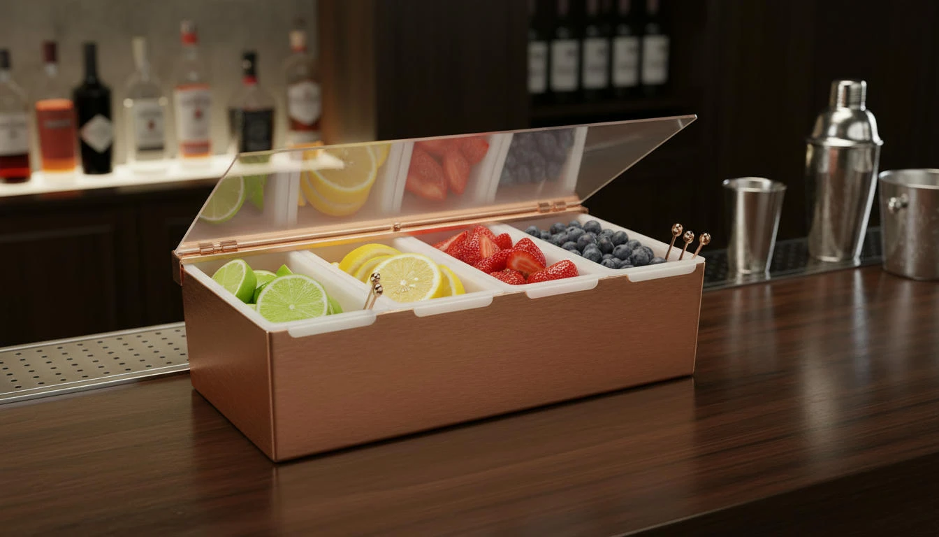 Fruktdispenser kobber - 4 rom 3887 by Beaumont color Koppar