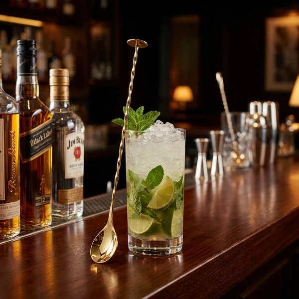 Cocktailskje med muddler Gull 3895 by Beaumont color Goud