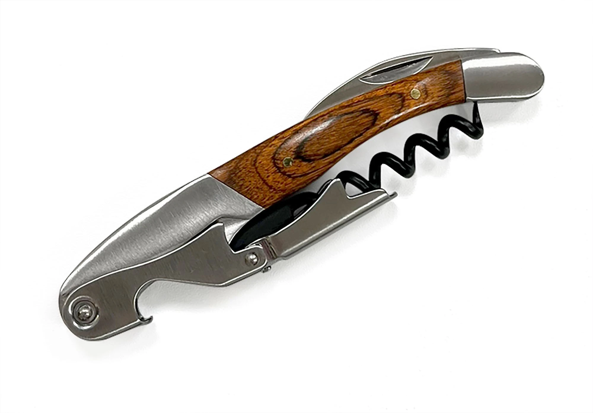 Korketrekker Delux tre med dobbel hevearm 3541 by Beaumont color Grijs