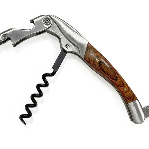 Korketrekker Delux tre med dobbel hevearm 3541 by Beaumont color Grijs