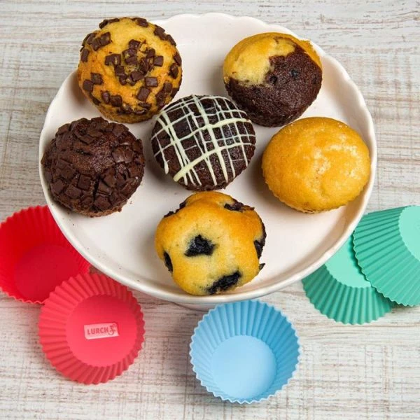 Lurch Silikon Mini Muffinsformer 12 stk. LU83013 by LURch color Svart
