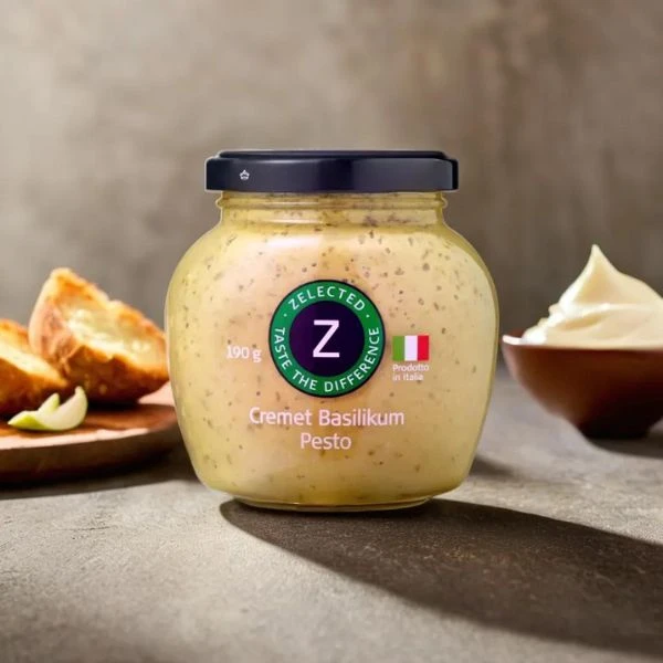 Kremet Basilikumpesto 190g Zelected 10614 by Zelected color Svart