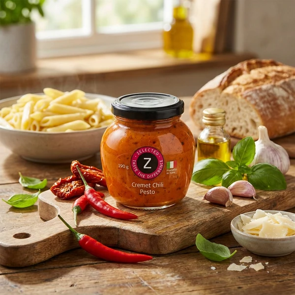 Zelected Kremet Chilipesto 190g 10364 by Zelected color Svart