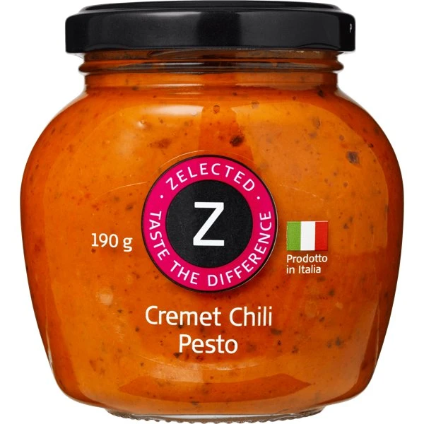 Zelected Kremet Chilipesto 190g 10364 by Zelected color Svart