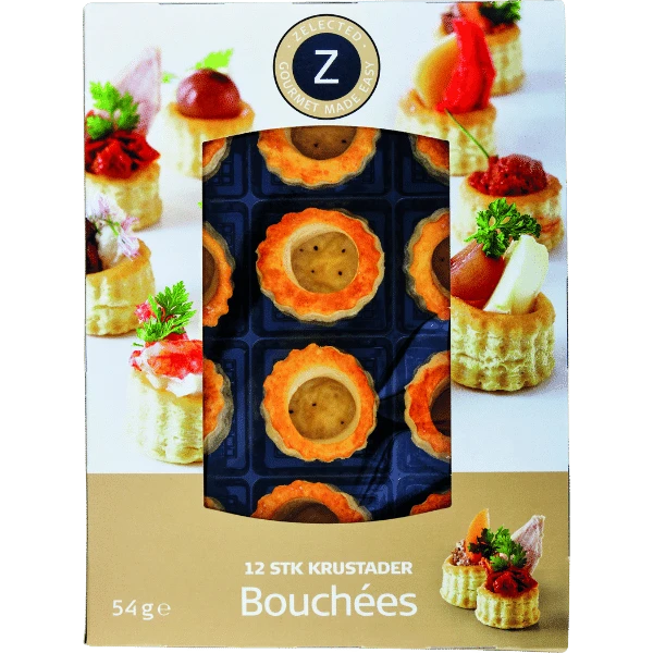 Zelected Bouchees Krustader 12 stk. 10426 by Zelected color Svart