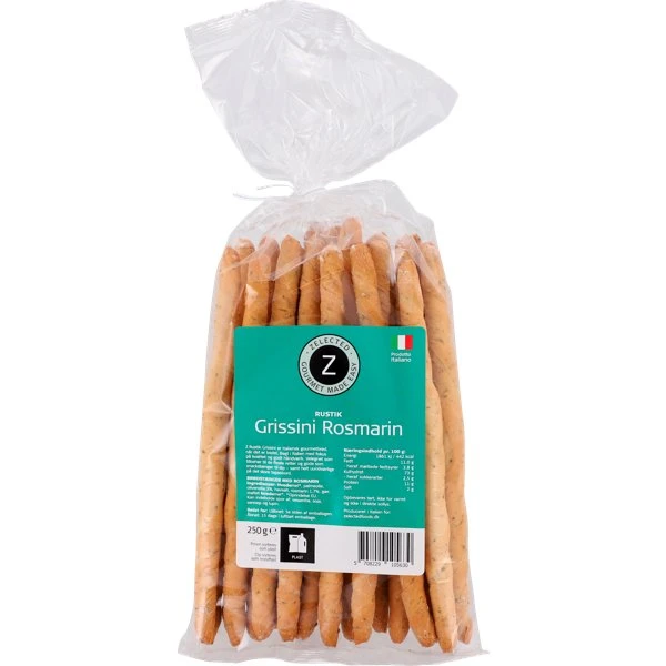 Zelected Rustikk Grissini Rosmarin 250g 10563 by Zelected color Svart